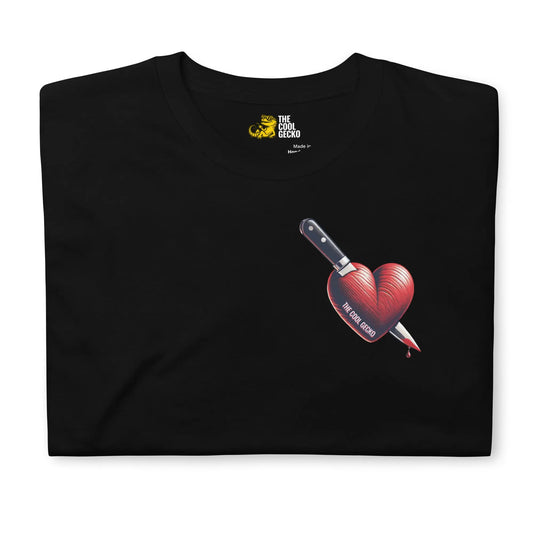Gecko Stabbed Heart Tee - The Cool Gecko