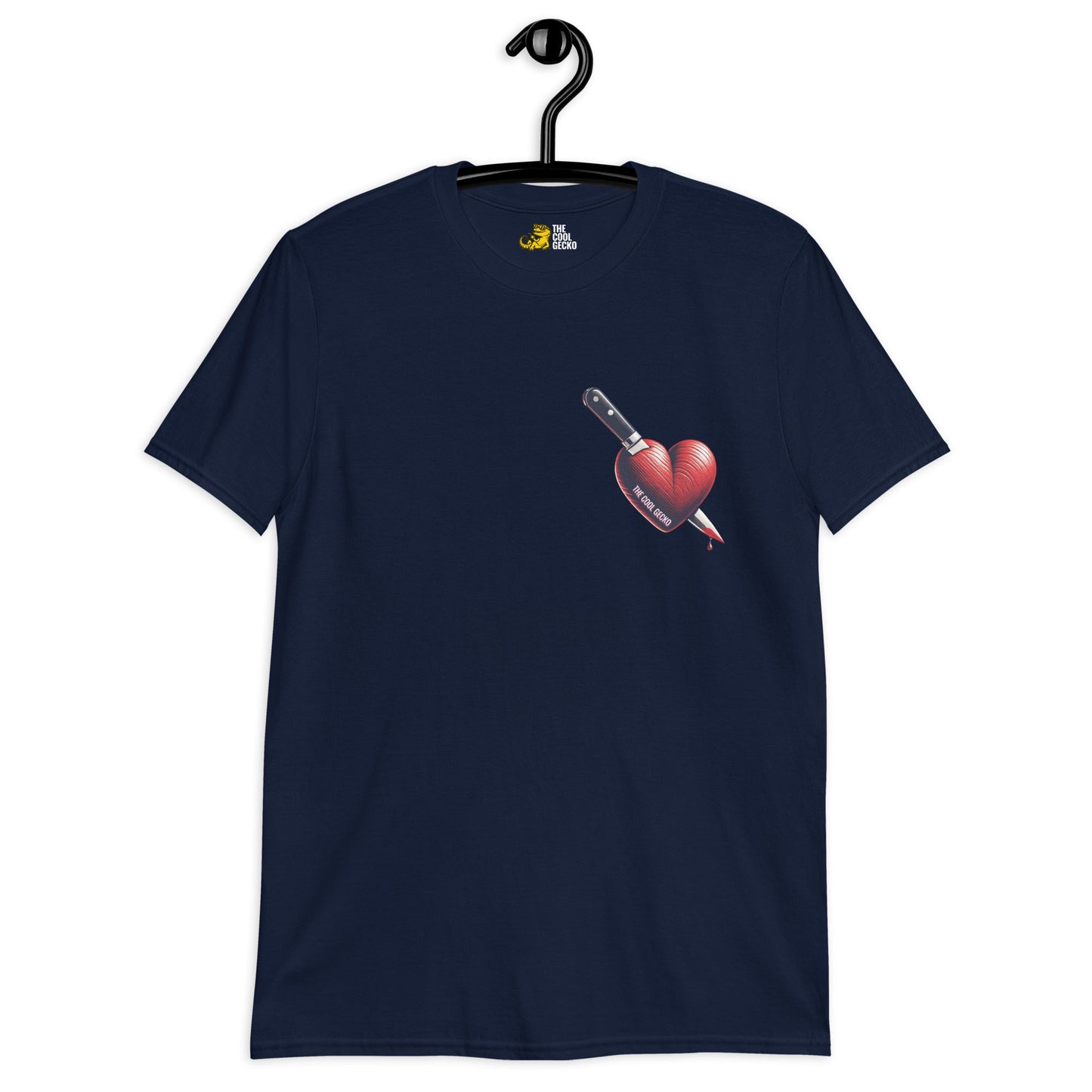 Gecko Stabbed Heart Tee - The Cool Gecko