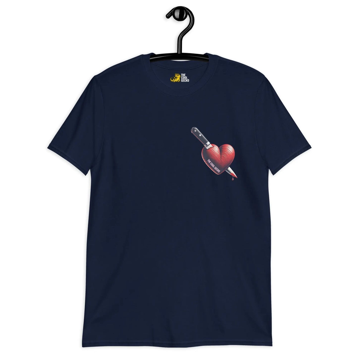 Gecko Stabbed Heart Tee - The Cool Gecko