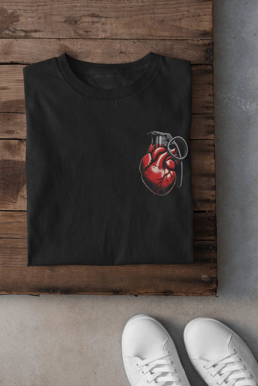 Heart Grenade Tee - The Cool Gecko
