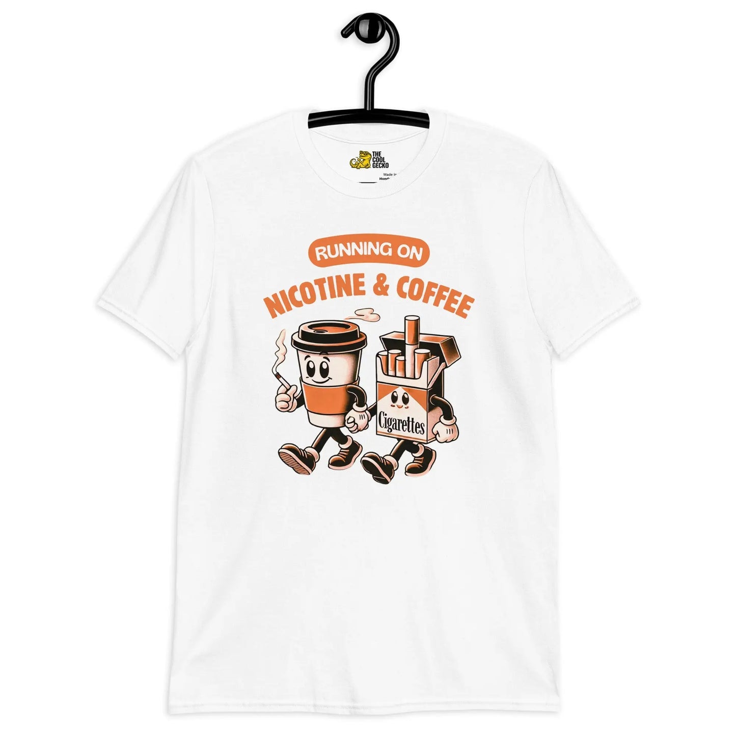 Nicotine & Coffee Tee - The Cool Gecko