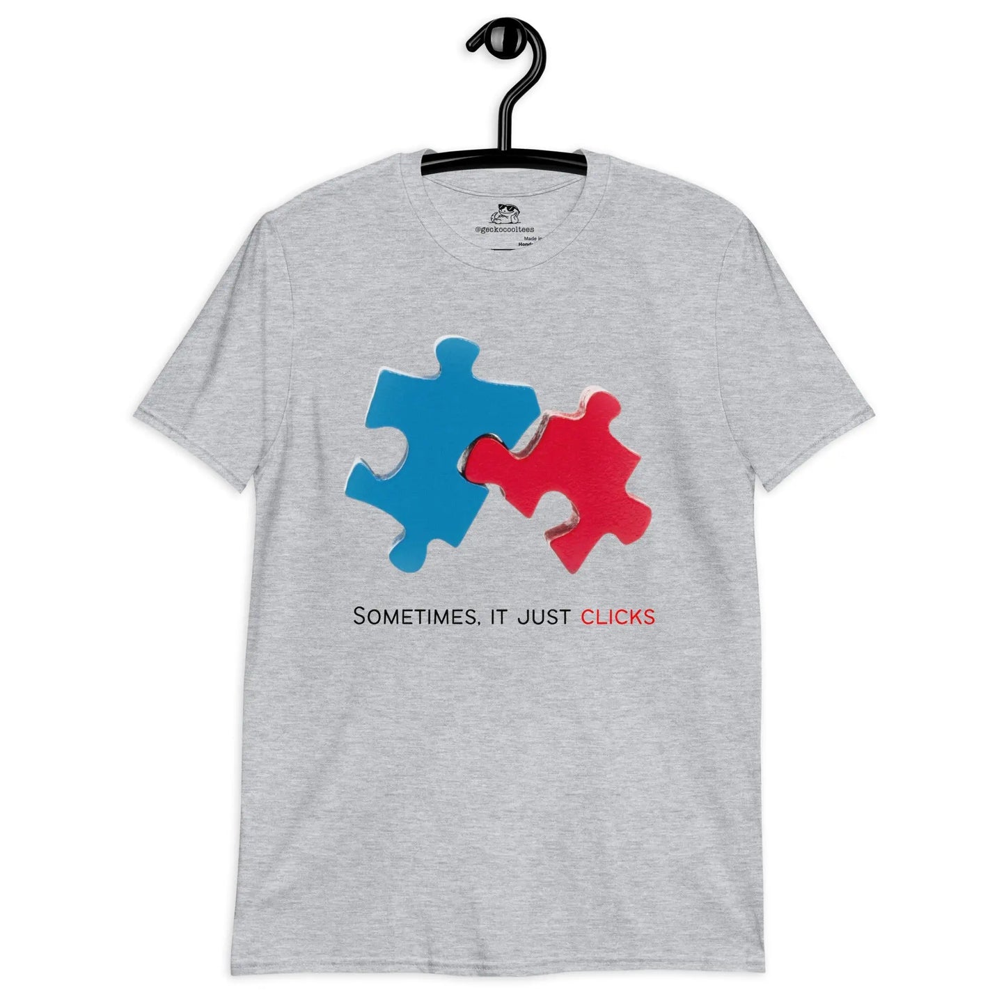 Puzzle sometimes it just clicks Tee - The Cool Gecko