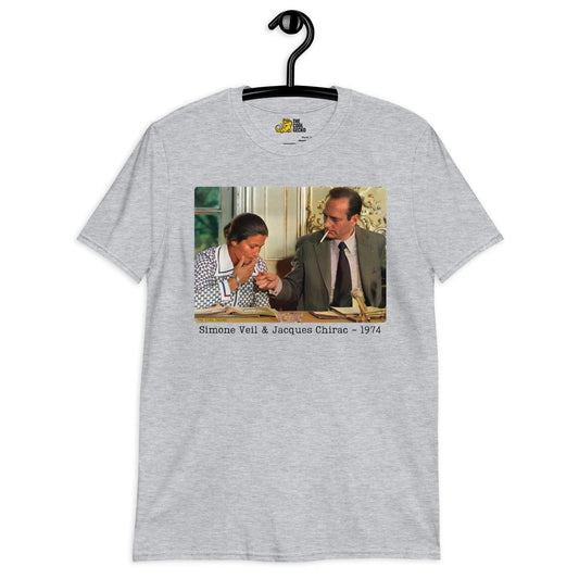 Simone Veil & Jacques Chirac 1974 Tee - The Cool Gecko