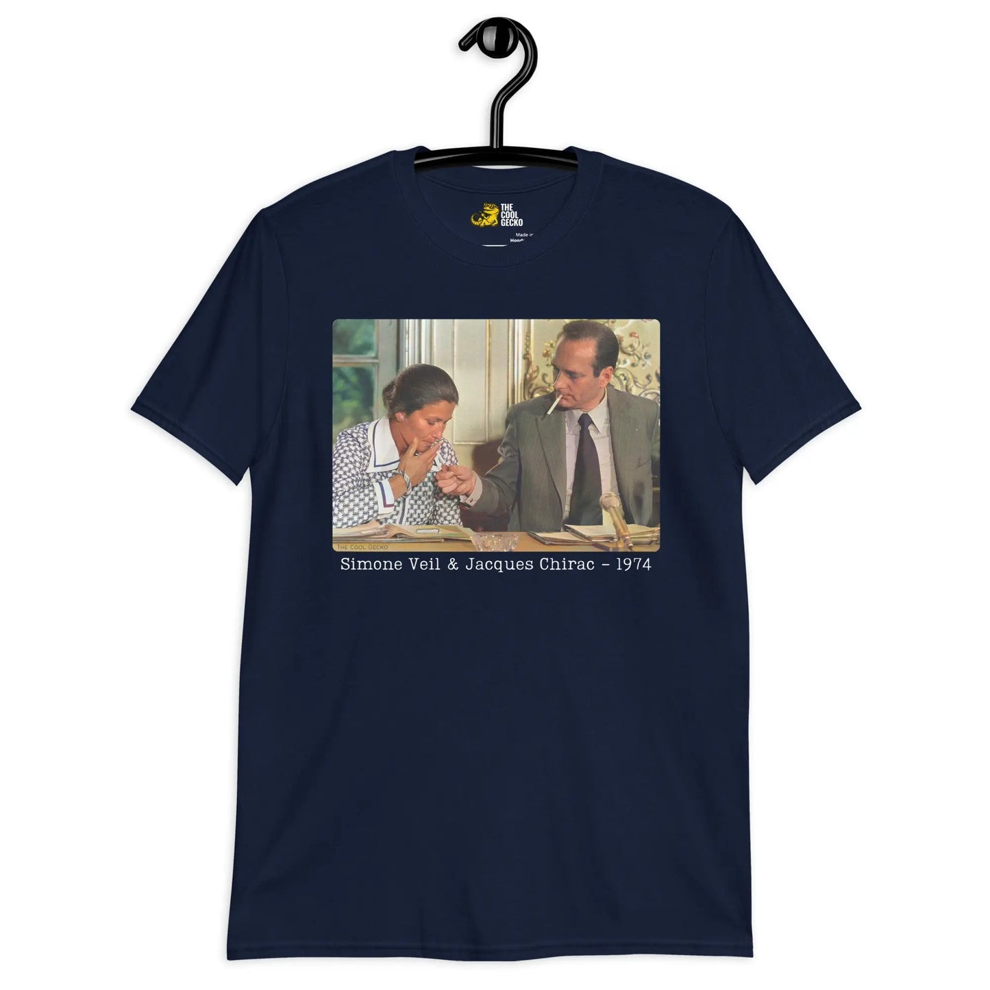 Simone Veil & Jacques Chirac 1974 Tee - The Cool Gecko