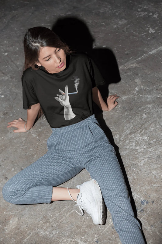 Surreal Hand & Cigarette Tee - The Cool Gecko