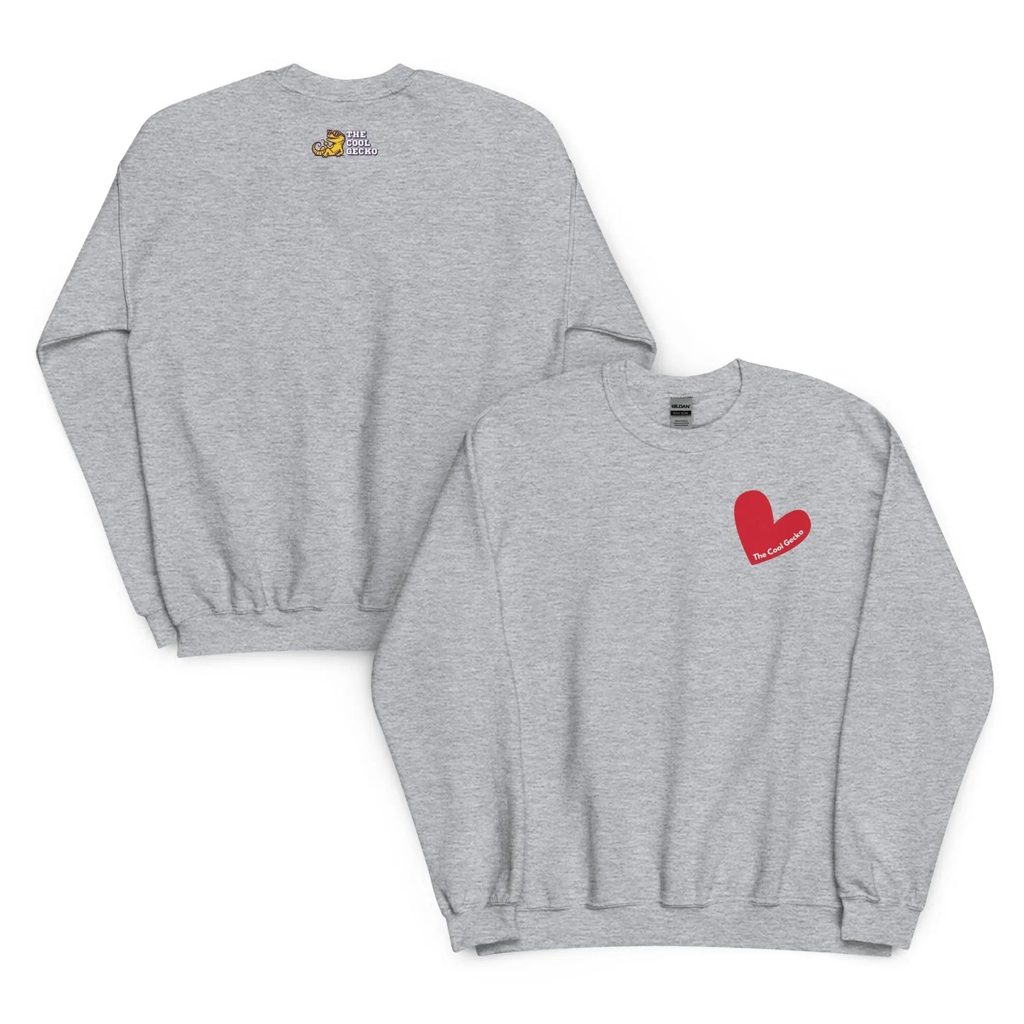 The Cool Gecko Heart Sweatshirt - The Cool Gecko