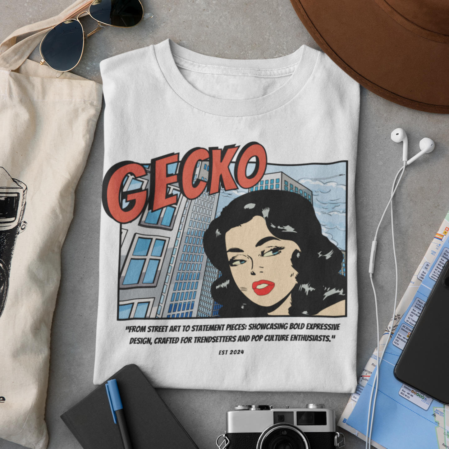 Gecko Vintage Comic Tee