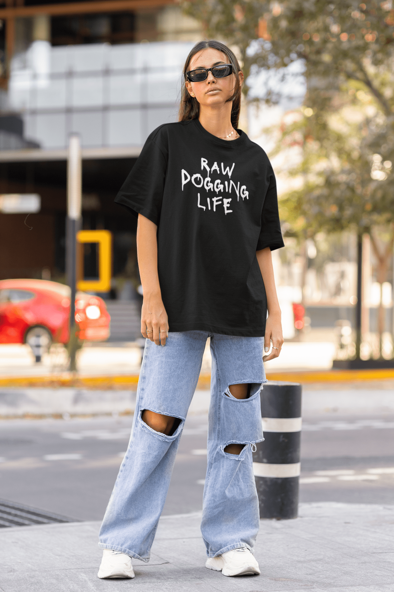 Raw Dogging Life Tee - The Cool Gecko